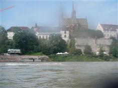 Blick auf das Muenster und die Pfalz